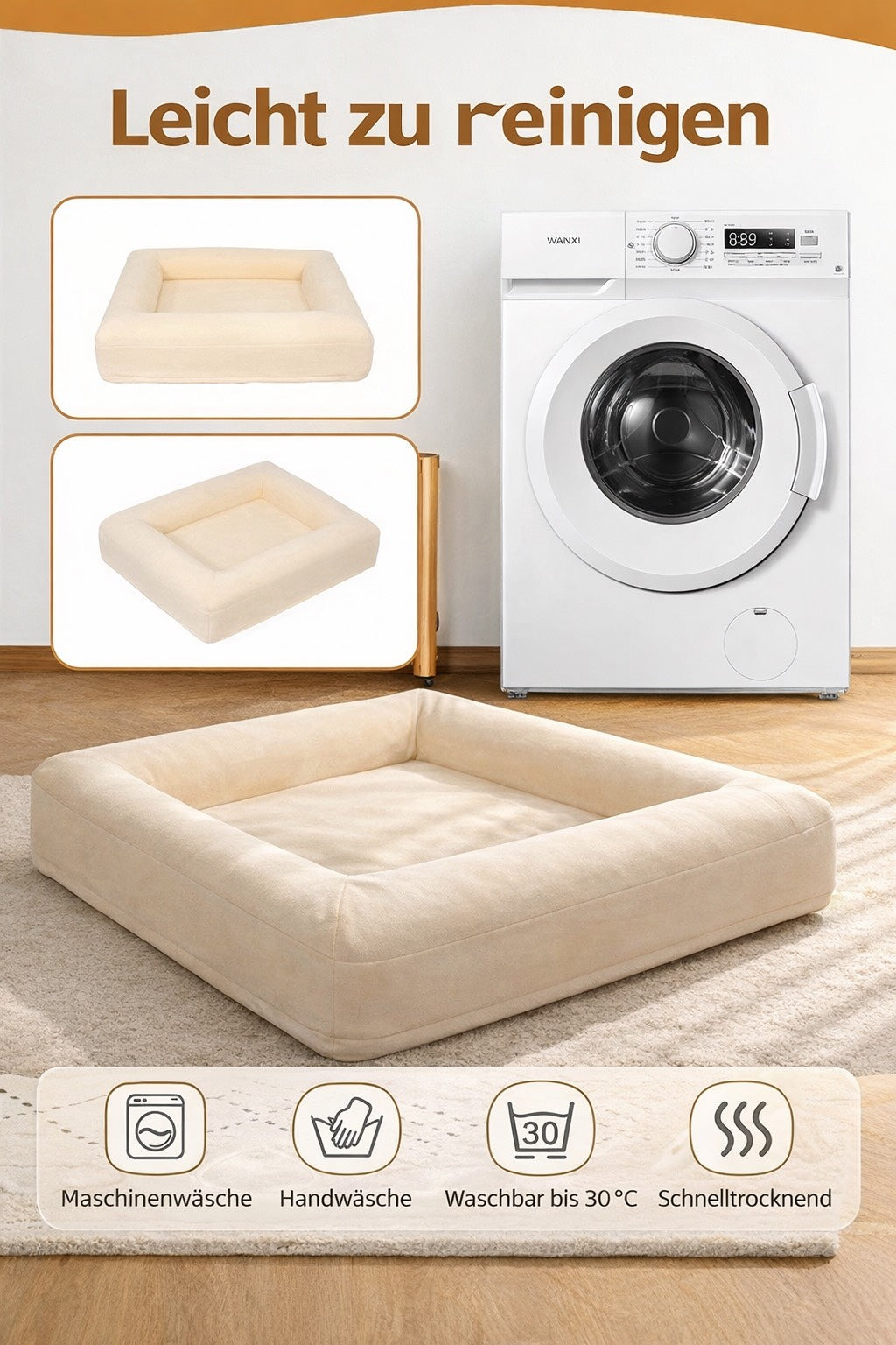 PAWVERA - Hundebett - weich, formstabil & pflegeleicht